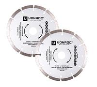 Set 2 lame diamantate 150mm universali per scanalatore e smerigliatrice VONROC