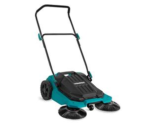 VONROC Spazzatrice Manuale a Spinta- Larghezza di spazzamento 65 cm - Contenitore da 18 Litri - 2600 m² all'ora - per Pavimenti duri Interni ed Esterni - 3 spazzole di Pulizia in Dotazione