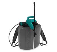 VONROC Spruzzatore a Pressione 10L - Batteria 4V Integrata - Ugello Regolabile, 2 Lance, Cinghie a Spalla, Tubo 1,5m - Ricarica USB-C - Per Giardino, Diserbo, Sanificazione