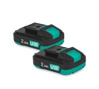 VONROC starterset 20V VONROC 20V batteria 20V caricatore 20V caricabatterie doppio 20V batterie 2.0Ah caricatore rapido 20V VPower 20V set batteria e caricatore kit batteria e caricatore VONROC