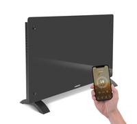 VONROC Termoconvettore Elettrico 2000W WiFi, con App, fino a 24 m² | vetro temperato, termostato 5-50°C, timer, IP24, da parete o pavimento
