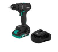 VONROC Trapano Avvitatore a Batteria 20V PRO | Brushless, 40Nm, 2 Velocità, Mandrino 10mm | Con Batteria 2.0Ah, Caricabatterie Rapido, LED, Clip Cintura | Modello CD511DC