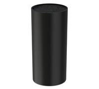 Vonsera Ceppo portacoltelli con setole, blocco portacoltelli senza coltello, nero per 8 coltelli di ogni tipo, 22 x 11 x 11 cm