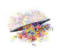 Vonsera Elastici colorati per capelli, 1500 pezzi, piccoli elastici in gomma, mini elastici per capelli, trecce per coda di cavallo, per donne, bambini, ragazze, tintura a nodi, forniture per ufficio