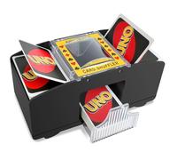 Vonsera Mescolatore di Carte Elettrico, Distributore Carte da Gioco Automatico per 1-2 Mazzi, Card Shuffler per UNO, Poker, Blackjack - Nero