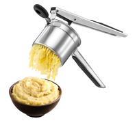 VonShef Schiacciapatate Acciaio Inox per Uso Alimentare con Manico in Silicone, Schiaccia Patate, Frutta e Verdura Lavabile in Lavastoviglie