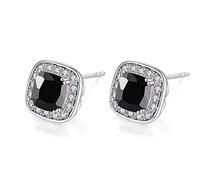 VONSSY Orecchini a perno con pietre preziose ipoallergeniche, orecchini in cristallo con zirconi brillanti, 925 perni d'argento senza nichel, orecchini quadrati con diamanti creati,regalo di gioielli