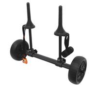 VonVVer Carrello per kayak regolabile con ruote grandi, carrello pieghevole per canoa fino a 45 kg, per sabbia e erba, regolabile 6 - 28 cm di larghezza per kayak, canoe e paddleboard