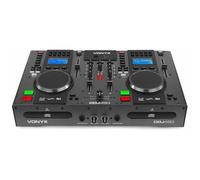Vonyx CDJ450 DJ Workstation - 2 Lettori CD Compatibili con MP3, Funzione Bluetooth, 2 Porte USB, Mixer a 2 Canali, Media Player, Ricerca Cartella Integrata, Maniglie