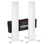 Vonyx DJP165 DJ Plinth+lycra+bag Coppia supporti podio regolabile x teste mobili