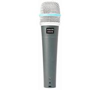 Vonyx DM57A Microfono dinamico XLR da Studio, Canto, Palco, Dj Set (filtro pop integrato, Lunghezza del cavo: 5 metri, Scocca in metallo)