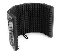 VONYX MRF30 - Pannello acustico per microfono, schermo in metallo, 5 pannelli, pannelli laterali regolabili e pieghevoli, montaggio su piedistallo o tavolo, ideale per il vostro studio di