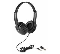 VONYX VH100 - Cuffie imbottite per DJ per principianti con adattatore jack, cuffie compatte per mixaggio e studio, archetto regolabile, bassi profondi, SPL alto, adattatore da 3,5 mm a 6,35 mm