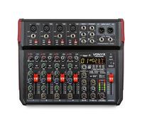 Mengtafel - Vonyx VM-KG08 - 8-kanaals mengpaneel Bluetooth, DSP, mp3 speler en USB audio interface (172.596)