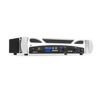Vonyx VPA300 - Amplificatore PA, 2 x 150 W, Bluetooth, Media Player, Display a LED, Porta USB, Slot SD, Struttura Robusta con Custodia Metallica, Ingresso di Linea, Incl Telecomando