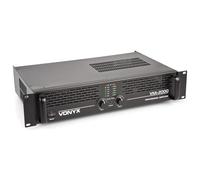 Vonyx VXA-2000 Amplificatore Professionale 2x 1000 Watt Collegamento Bridge Amplificatore Stereo con Display LCD Ideale per DJ, Disc Mobili, Bar Club ed Eventi. Montaggio rack da 19"