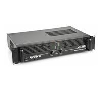 Vonyx VXA-800 Amplificatore Professionale 2x 400 Watt Collegamento a Ponte Amplificatore Stereo di Alta Qualità Ideale DJ e DJ Mobile