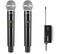 Vonyx WM552 Coppia Microfoni Wireless UHF Senza Fili Ricevitore Jack Karaoke