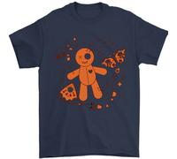 Voodoo Bambola Elementi Magia Nera Uomo T-Shirt 100% Cotone
