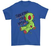 Voodoo Bambola Thinking Of You Halloween Magia Nera T-Shirt 100% di Cotone