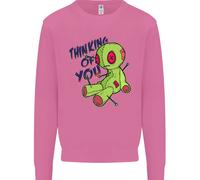 Voodoo Doll Thinking Of You Halloween Black Magic Uomo Sweatshirt Jumper