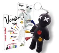 Voodoo Golf Porta tee a sfera, accessorio portachiavi per borsa, regali per uomini, adatto a tee da 3 1/4, 2 3/4, 1 1/2, nero, Small, moderno