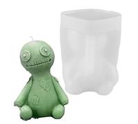 Voodoo - Stampo in silicone per candele a forma di bambola maledizione, stampi per candele aromatiche, regalo fatto a mano, decorazione da scrivania, forniture per feste e ornamenti per la casa
