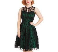 Voodoo Vixen Emerald Donna Abito Media Lunghezza Verde L 100% Poliestere