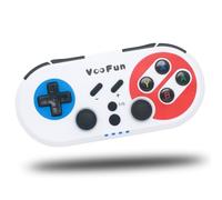 VooFun Controller Switch, Controller PC Bluetooth Wireless Joystick per Switch/Lite/OLED, PC Windows, PS3 con Giroscopio 6 Assi Sensore, Doppia Vibrazione e Turbo, Wake-up Switch Console (Bianco)