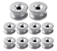 VooGenzek 10 Pezzi Set di Occhielli Universali per Decespugliatore, Universale Tagliaerba Testa Occhielli Fibbia, Tagliabordi Testa Occhiello, per Prato Giardino o Usi Agricoli, Argento