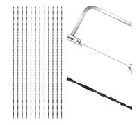 VooGenzek 12 Pezzi 5# Lame per Sega a Scorrimento con Denti, Lame da Traforo con Dentatura, Sega a Lame con Denti a Spirale, Lame per Seghe a Scorrimento, per Taglio del legno Segatura e Intaglio(5#)