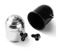 VooGenzek 2 Pezzi Tappo Gancio Traino con Serratura, 50 mm Tappo Copri Gancio di Traino in Plastica, Copertura per Gancio di Traino a Sfera, Copertura a Sfera per Gancio di Traino, Nero, Argento