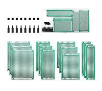 VooGenzek 20 Pezzi Kit di schede PCB, include 12 Pezzi una Scheda PCB a Doppia Faccia, 8 Pezzi Colonna in Nylon