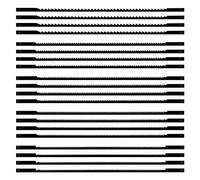 VooGenzek 20 Pezzi Lama per Sega da Traforo, 10/15/18/20/24 Denti Lame per Sega a Scorrimento, Lama per Sega a Perno con Perno, per Segare Legno Plastica Schiuma Metalli Teneri