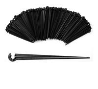 VooGenzek 200 Pezzi Picchetti di Supporto per Irrigazione a Goccia, Supporto per Gocciolamento, Supporti per Tubo Irrigazione Picchetti in Plastica, per Tubo 4/7mm, per Ortaggi, Piante o Aiuole