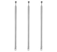 VooGenzek 3 Pezzi 100cm 7-Sezione Antenna Radio FM Telescopica, Antenna Telescopica Portatile FM, Sostituzione Antenna Telescopica, per TV Ricezione Stereo DAB FM/AM Stereo