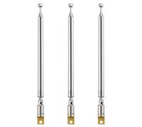 VooGenzek 3 Pezzi 55cm 7-Sezione Antenna Radio FM Telescopica Portatile, Sostituzione per TV Ricezione Stereo DAB AM