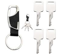 VooGenzek 4 Pezzi D250 6693245 Chiavi di Accensione di Ricambio, Chiavi di Ricambio Interruttore Accensione Universale, con Portachiavi, Compatibile con Bobcat S100 S130 S150 S160 S175 S185 S205 S220