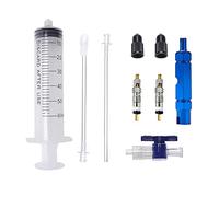 VooGenzek 7 Pezzi Tubo di Riempimento di Sigillante Tubeless, Attrezzi per Riparazione di Pneumatici per Bici con Strumento di Rimozione Valvola Presta Valve, per Stans No Tubes Sigillanti, 60ml