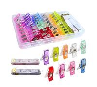 VooGenzek 70 Pezzi Sewing Clips, Clip da Cucito Multiuso in Plastica, Mollette da Cucito, Cucito Clip, Pinze Fai da Te in Tessuto per Cucire, Rilegare, Crafting, Artigianato