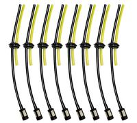 VooGenzek 8 Pezzi Tubo Benzina Filtro Kit, Tubi Serbatoio Decespugliatore, Ricambio Universale per Tubo del Carburante, per Decespugliatore, Motosega Tagliasiepi, Tosaerba