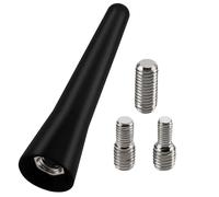 VooGenzek Mini Antenna Corta Universale per Auto 6.5cm, Antenna Tetto Con 3 Viti M4/M5/M6, per Ricezione Radio FM/AM