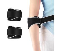 Vookkp 2 Pezzi Tutore Epicondilite Gomito, Regolabile Fascia Gomitiera per Epicondilite, Supporto Gomito per Tennista, per Alleviare il Dolore da Tendinite e Lesioni
