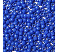 VOOMOLOVE 1000 perline blu per bracciali, trecce di capelli e artigianato, perline in plastica per capelli, 6 x 9 mm
