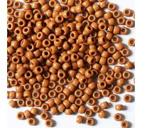 VOOMOLOVE 1000 perline marroni da 6 x 9 mm, perline per bracciali, perline per trecce per capelli, perline per artigianato, perline in plastica, perline per capelli per trecce, 6 x 9 mm (marrone)