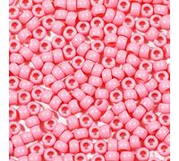 VOOMOLOVE 1000 perline per braccialetti, 6 x 9 mm, perline per trecce per capelli, perline per artigianato, perline in plastica, perline per capelli per trecce, 6 x 9 mm (rosa)