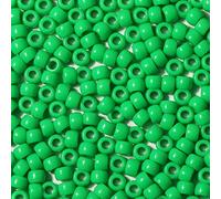 VOOMOLOVE 1000 perline verdi 6 x 9 mm per bracciali, trecce per capelli e artigianato, perline in plastica per capelli (verde)