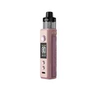 VOO'POO Kit Drag X2 80W Vape 5ml PnP X Pod Cartuccia PnP X Bobina 18650 Batteria (pacchetto batteria esclusa) Vaporizzatore DTL (Bagliore rosa) - No Nicotine