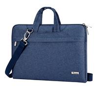 Voova Borsa Porta PC Portatile Custodia Laptop Computer 17 17.3 17,3 Pollici Impermeabile Antiurto con Tracolla e Maniglia Compatibile con Macbook Pro Dell Acer Hp Lenovo Donna Uomo Blu