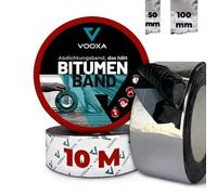 VOOXA Premium | Nastro bituminoso 5 cm x 10 m, spessore 1,5 mm, alluminio | Nastro sigillante autoadesivo, pellicola protettiva resistente ai raggi UV